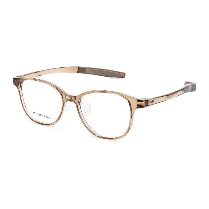 Round Brown Eyeglasses