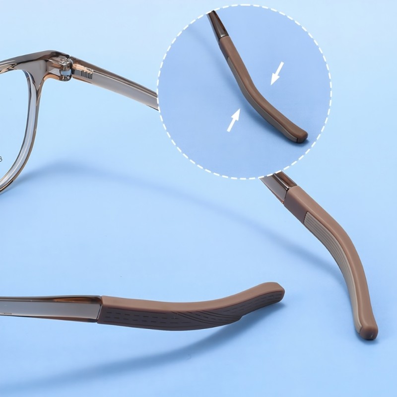 Round Brown Eyeglasses