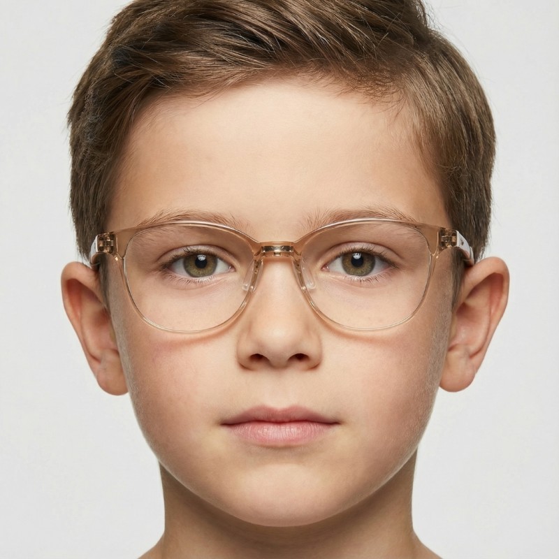 Round Brown Eyeglasses