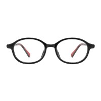 Casey - Oval Black Eyeglasses