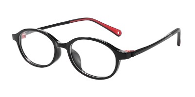 Oval Black Eyeglasses