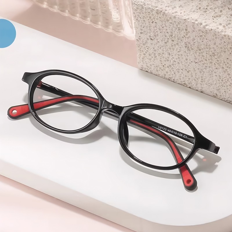 Oval Black Eyeglasses