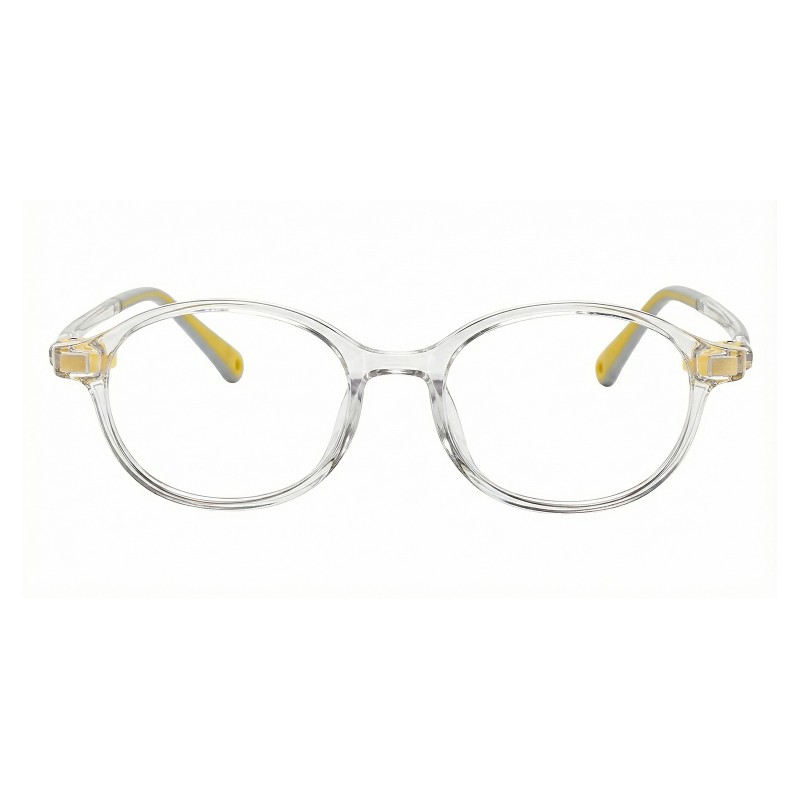 Oval Gray Eyeglasses