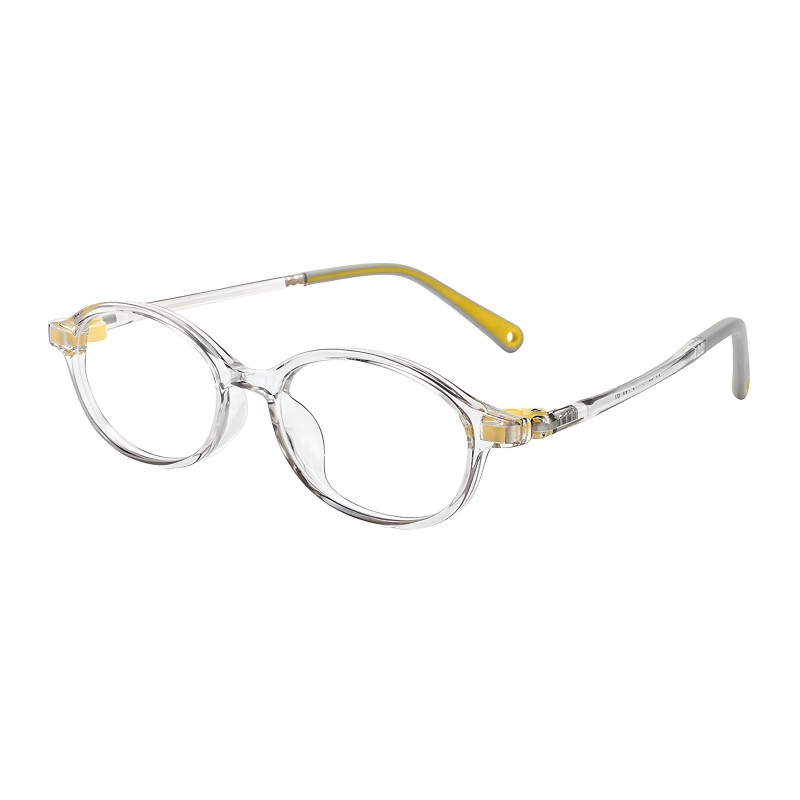 Oval Gray Eyeglasses