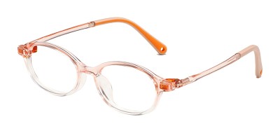 Oval Pink Eyeglasses