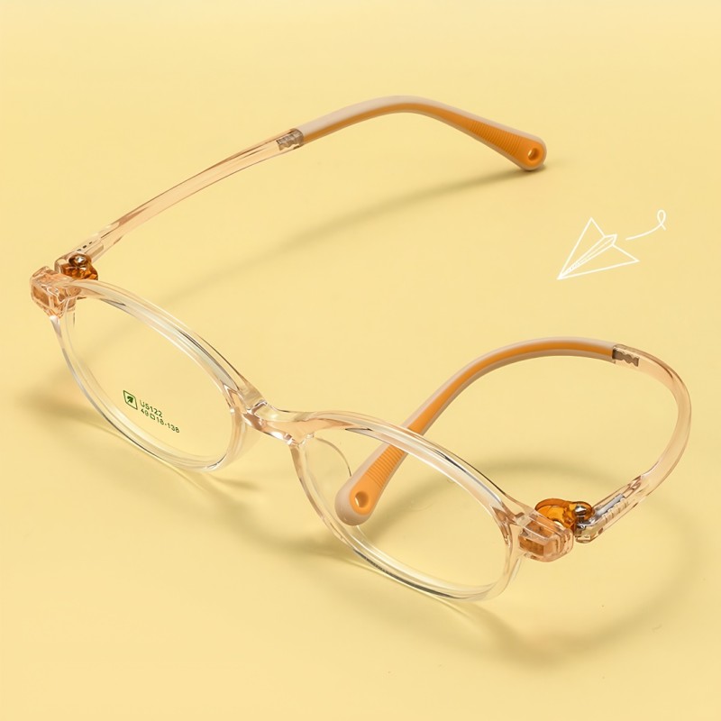 Oval Pink Eyeglasses