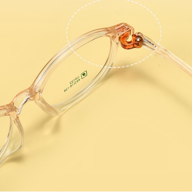 Oval Pink Eyeglasses