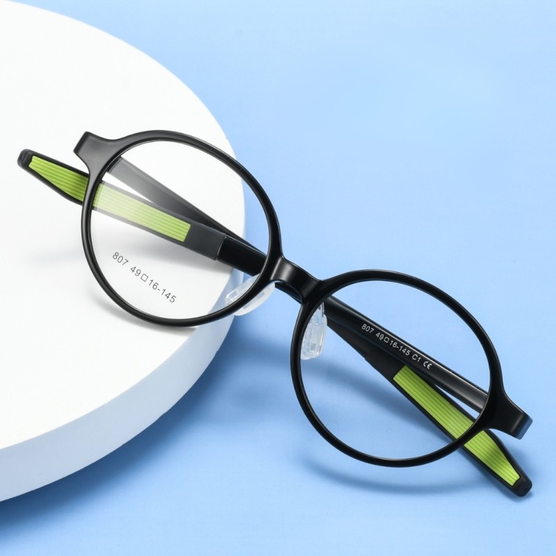 Round Black Eyeglasses