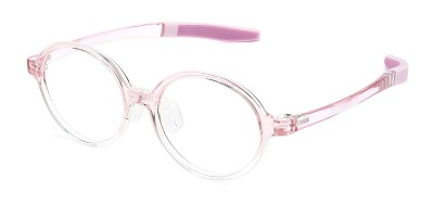Round Pink Eyeglasses