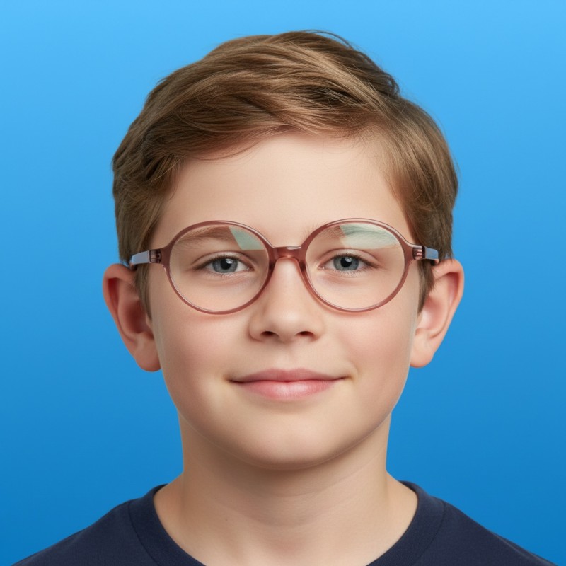 Round Brown Eyeglasses