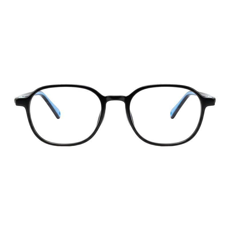 Polygon Black Eyeglasses