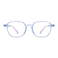 Jamie - Polygon Blue Eyeglasses