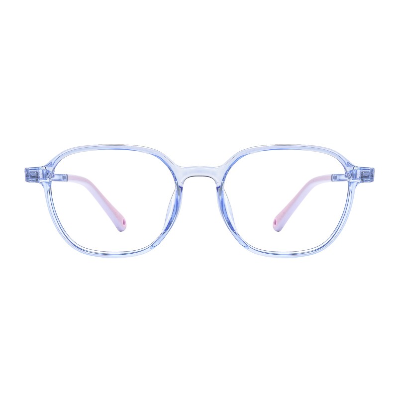 Polygon Blue Eyeglasses
