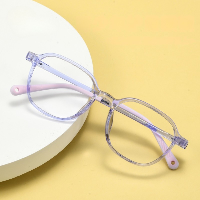 Polygon Blue Eyeglasses