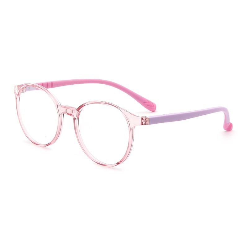 Oval Pink Eyeglasses 