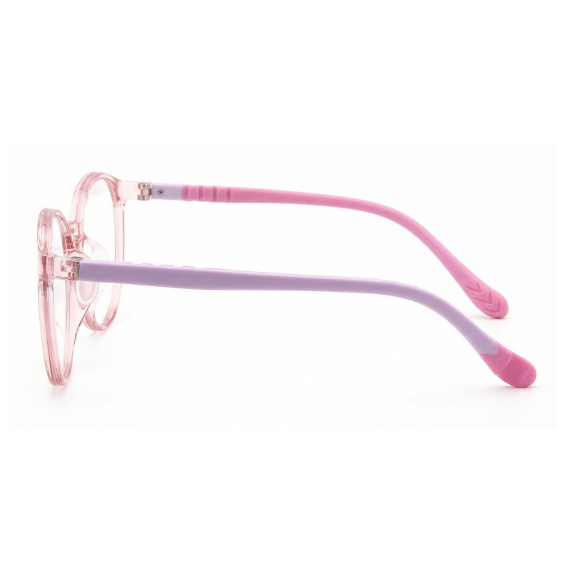 Oval Pink Eyeglasses 