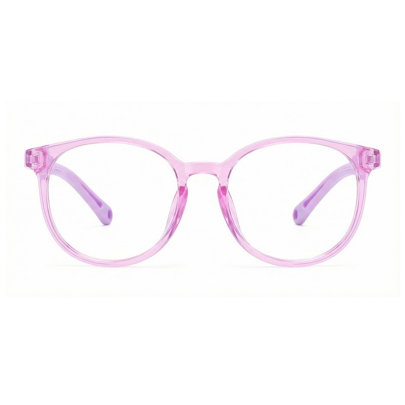 Oval Pink Eyeglasses 