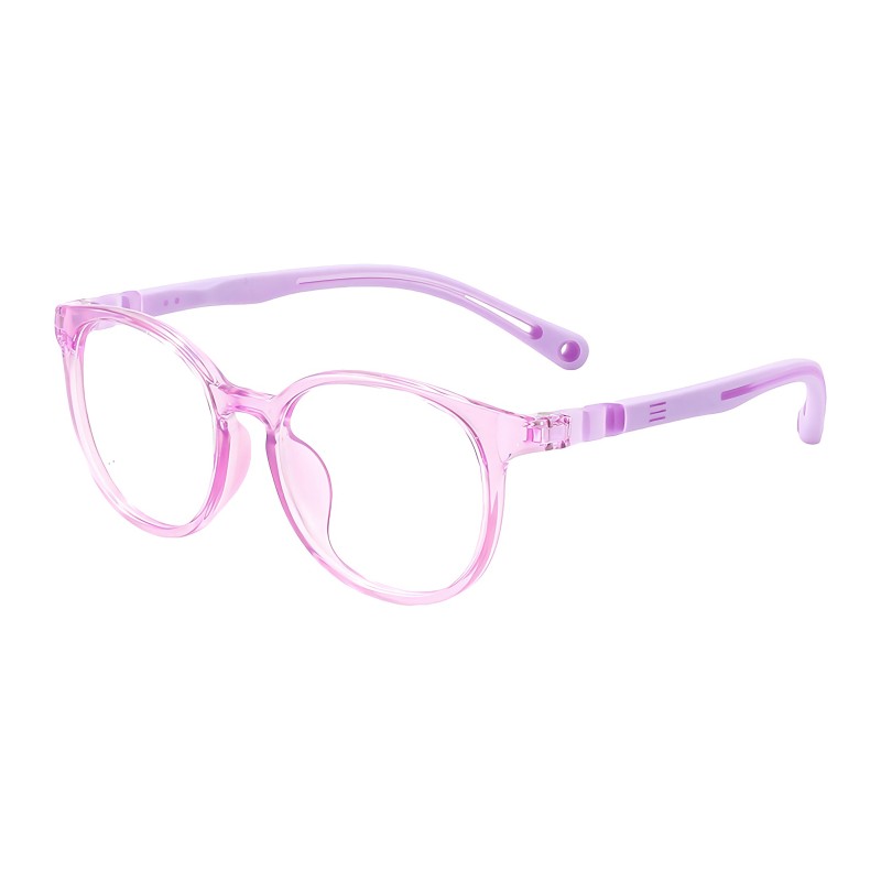 Oval Pink Eyeglasses 