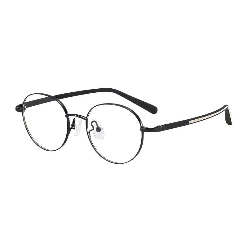 Round Black Eyeglasses