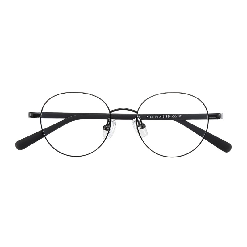 Round Black Eyeglasses