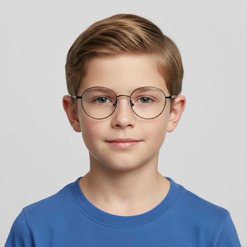 Round Black Eyeglasses