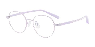 Round Purple Eyeglasses