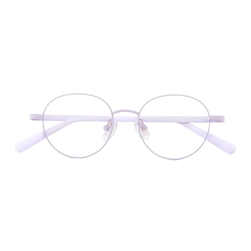 Round Purple Eyeglasses