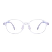 Edith - Rectangle Purple Eyeglasses