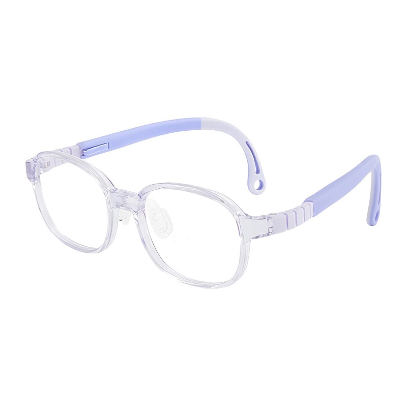 Rectangle Purple Eyeglasses
