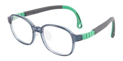 Rectangle Green Eyeglasses