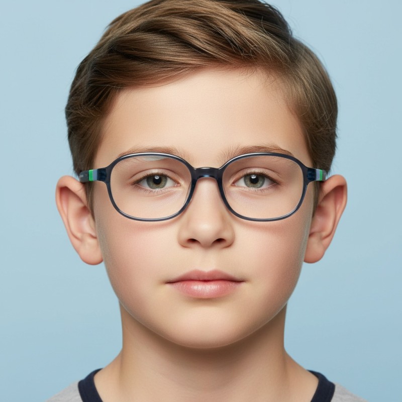 Rectangle Green Eyeglasses