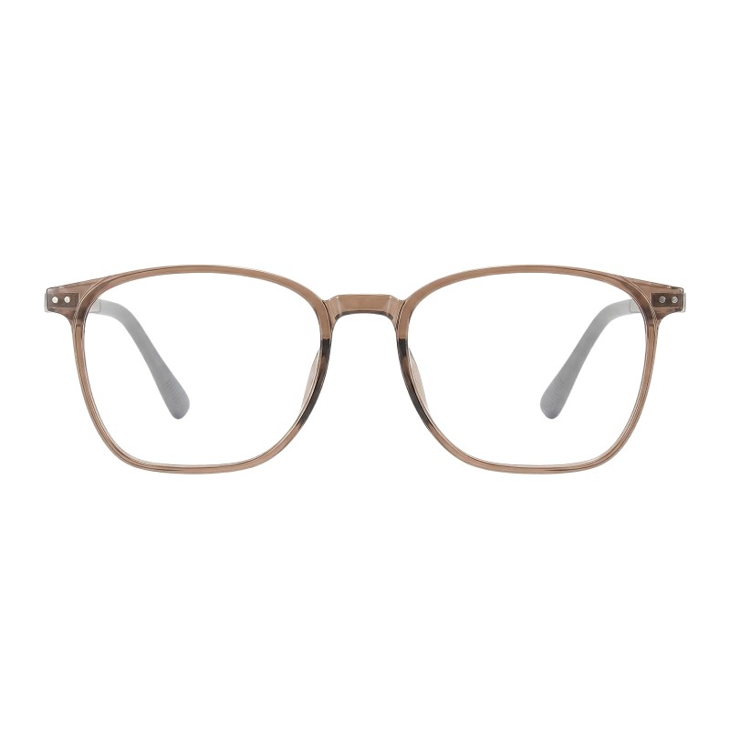 Rectangle Brown Eyeglasses