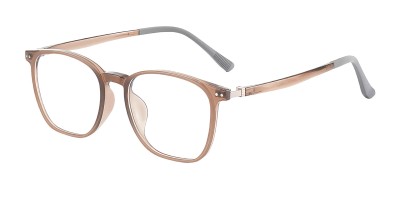 Rectangle Brown Eyeglasses