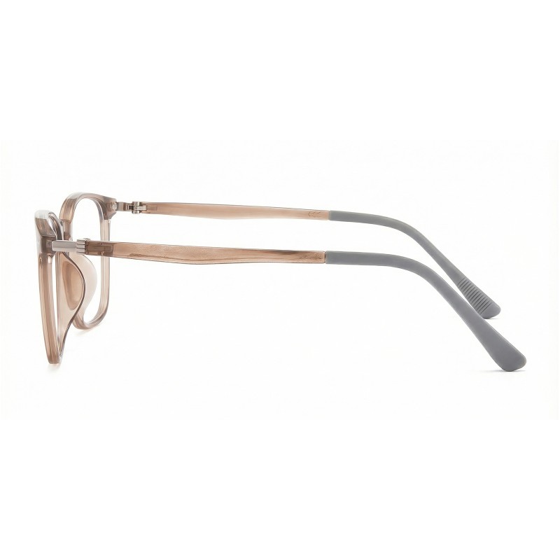 Rectangle Brown Eyeglasses