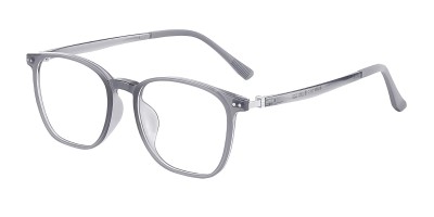 Rectangle Gray Eyeglasses