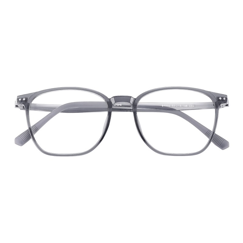 Rectangle Gray Eyeglasses