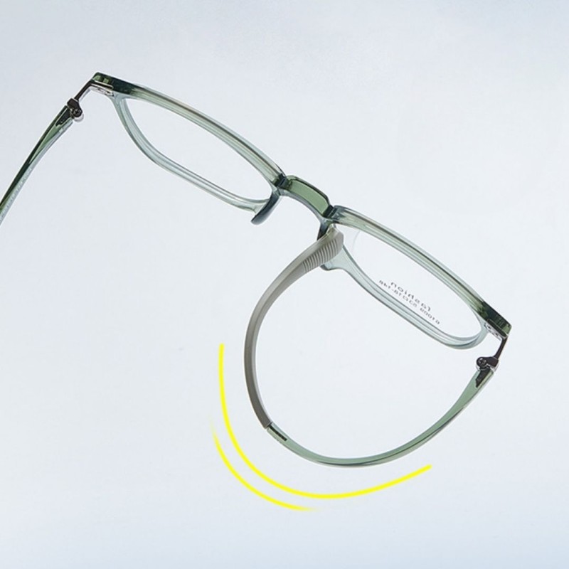 Rectangle Green Eyeglasses