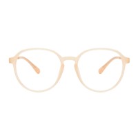 Helen - Oval Orange Eyeglasses