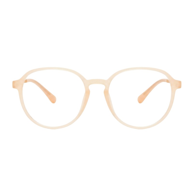 Oval Orange Eyeglasses