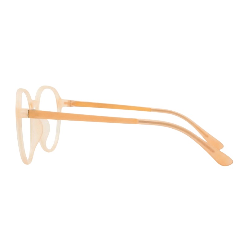 Oval Orange Eyeglasses