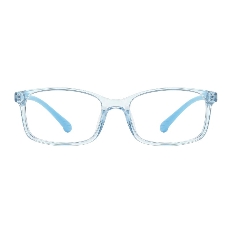 Rectangle Blue Eyeglasses