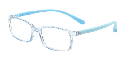 Rectangle Blue Eyeglasses