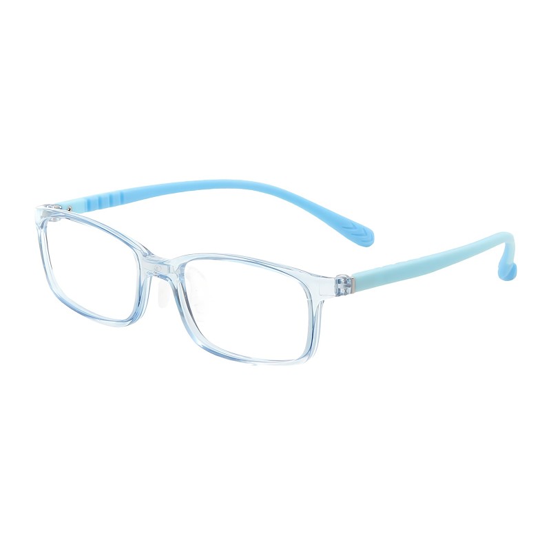 Rectangle Blue Eyeglasses