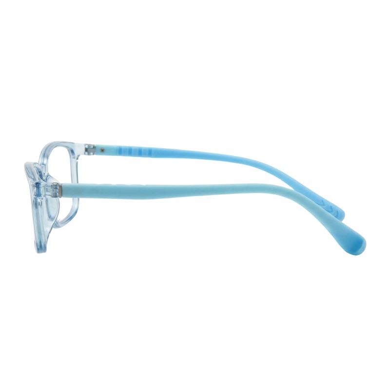 Rectangle Blue Eyeglasses
