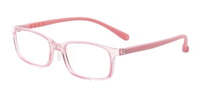 Rectangle Pink Eyeglasses