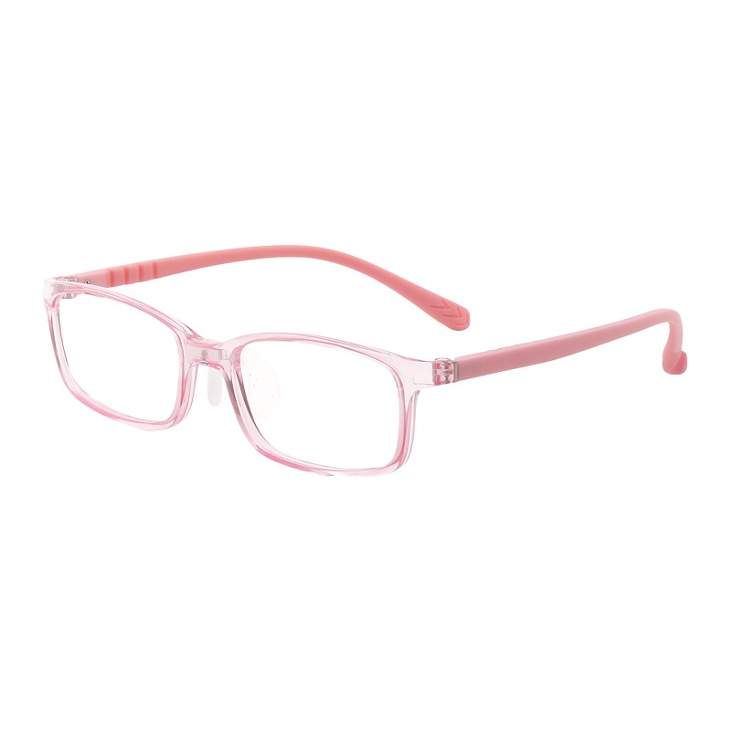 Rectangle Pink Eyeglasses