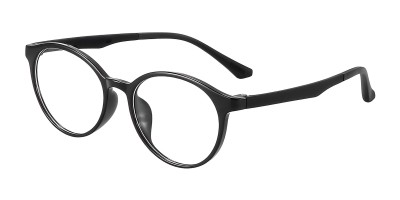 Oval Black Eyeglasses