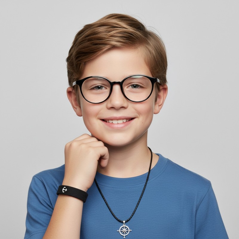 Oval Black Eyeglasses