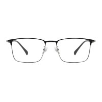 Rectangle Black Gunmetal Eyeglasses
