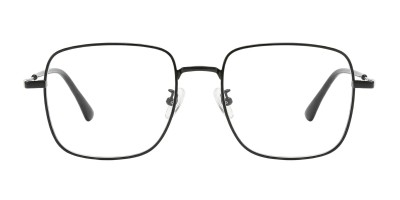 Polygon Black Eyeglasses